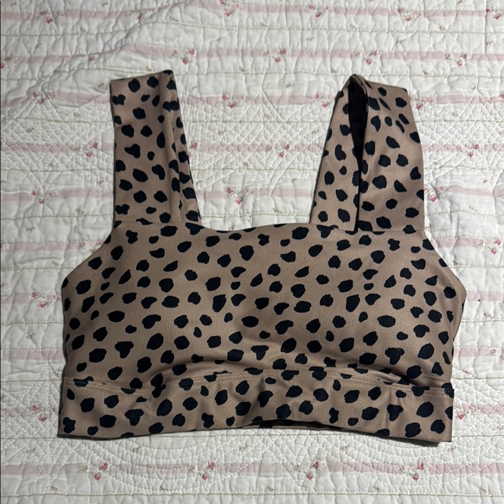 Gilly Hicks Tan Square Neck Bustier Crop Top